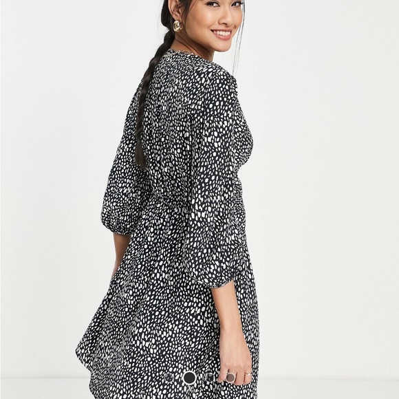 River Island black and white dress - Picture 2 of 2